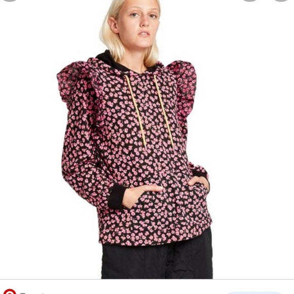 Sandy liang ruffle floral sweater. A12 - Picture 1 of 4